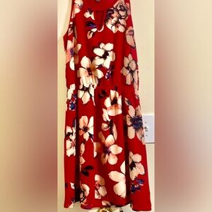 Playful comfy floral dress with cinched waist